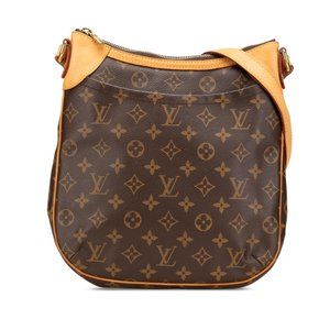 LOUIS VUITTON Brown Monogram Leather Shoulder Bag